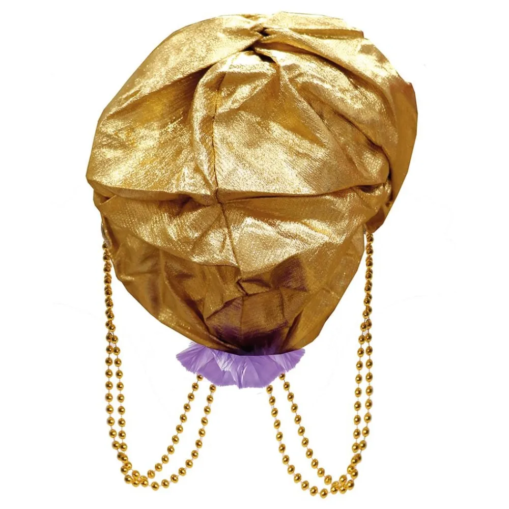 Clearance Fiestas Guirca, S.L Turban Guld med Fjer