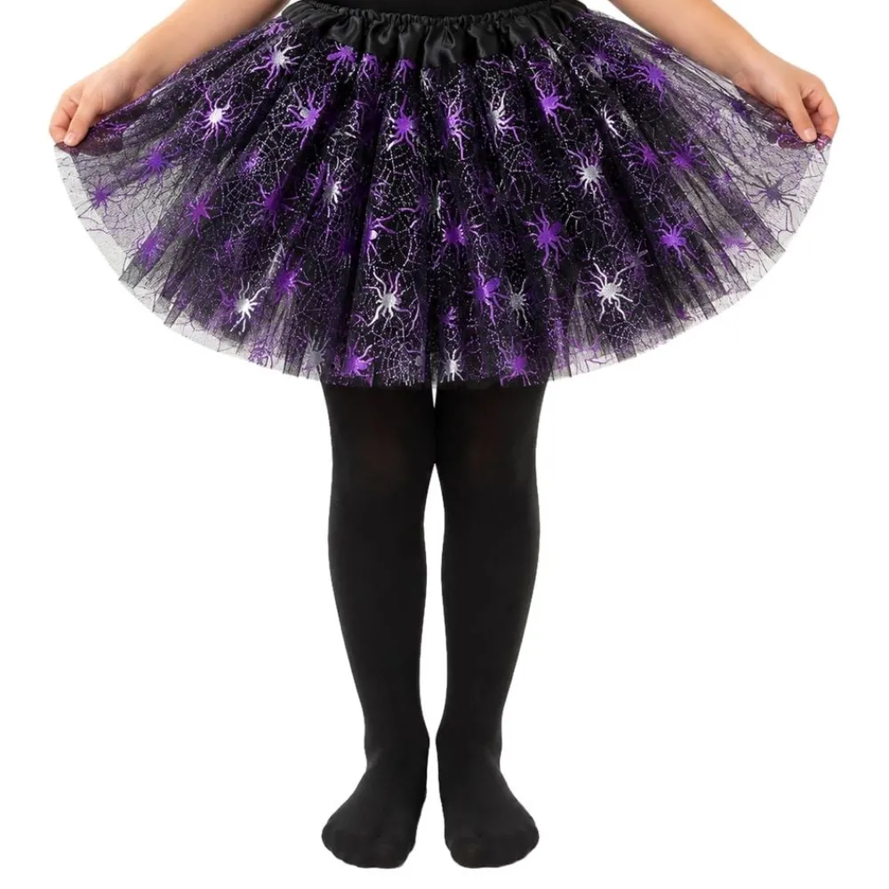 AB Alrik Hedlund TylNederdel Barn Edderkopper Lilla/Sort - Tilbehør|Udklædningskostumer