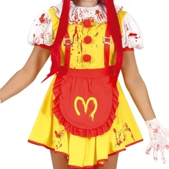 New Fiestas Guirca, S.L Uhyggelig Fastfoodklovn Kjole Kostume