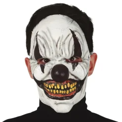 Fiestas Guirca, S.L Uhyggelig Klovnemaske Sort/Hvid Latex - Masker