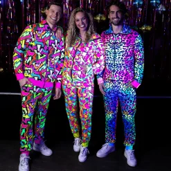 Boland Party Partners B.V. UV Leopard Træningsdragt Herre Kostume - Tøj|Udklædningskostumer