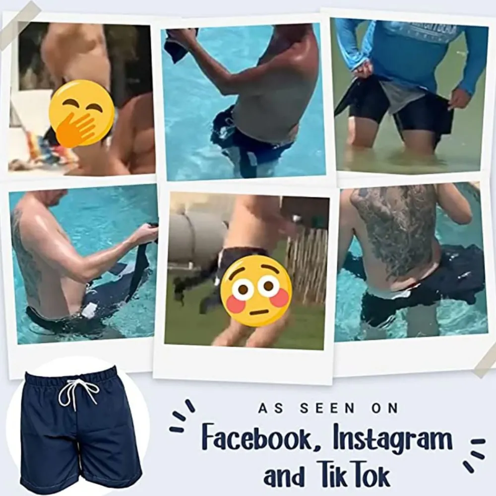 Partyking AB Vandopløselige Badeshorts Røde - Spøg Og Skæmt-Artikler & Pranks