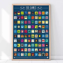 New Ohlsson & Lohaven AB 100 Video Games Bucket List Skrabetavle