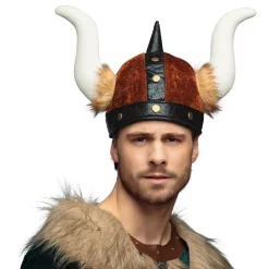 Boland Party Partners B.V. Vikingehjelm med Plys Barbarian - Kostumetema|Hatte