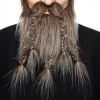 Butterick's AB Viking Moustache med Skæg Brun/Grå - Tilbehør