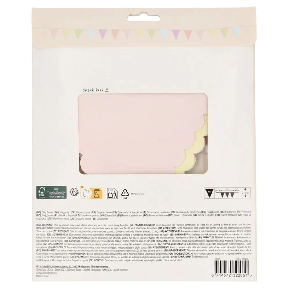 Outlet Folat B.V. Vimpelguirlande Dreamy Pastel