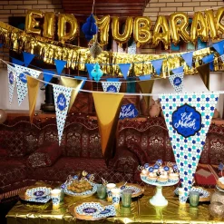 Online Boland Party Partners B.V. Vimpelguirlande Eid Mubarak