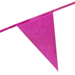 Globos Europe B.V. Vimpelguirlande Glitter Mørklyserød - Oppyntning