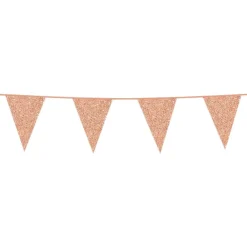 Globos Europe B.V. Vimpelguirlande Glitter Roséguld - Oppyntning