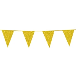 Outlet Globos Europe B.V. Vimpelguirlande Guld Glitter