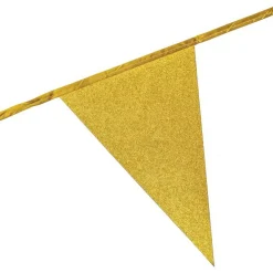 Outlet Globos Europe B.V. Vimpelguirlande Guld Glitter