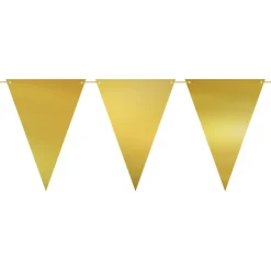 Best PartyDeco sp. z o.o. Vimpelguirlande Guld Metallic