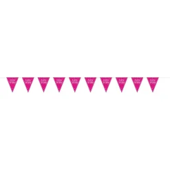 Discount Unique UK Inc t/as Unique Party Vimpelguirlande Happy Birthday Lyserød/Sølv