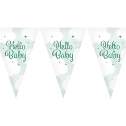Globos Europe B.V. Vimpelguirlande Hello Baby - Oppyntning