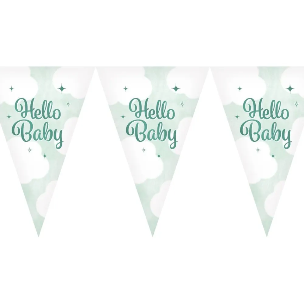 Globos Europe B.V. Vimpelguirlande Hello Baby - Oppyntning