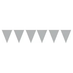 Folat B.V. Vimpelguirlande Sølv - Oppyntning|Flag
