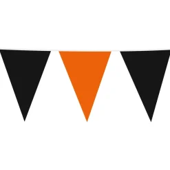 Globos Europe B.V. Vimpelguirlande Sort/Orange Stor - Oppyntning