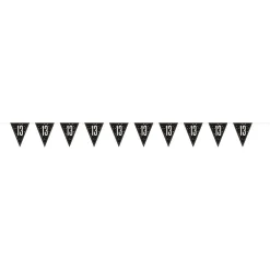 Sale Unique UK Inc t/as Unique Party Vimpelguirlande 13 Sort/Sølv