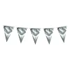 Boland Party Partners B.V. Vimpelguirlande Stor Metallic Sølv - Oppyntning|Flag