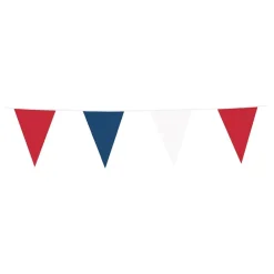Boland Party Partners B.V. Vimpelguirlande Stor Rød/Hvid/Blå - Oppyntning|Flag