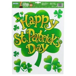 Boland Party Partners B.V. Vinduesstickers Happy St Patricks Day - Hobby & Fritid|Oppyntning