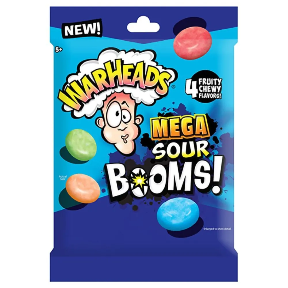 US2U AB Warheads Sour Boom Fruit Chews - Slik