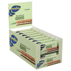 Clearance ERT Godis AB Wasa Sandwich Cheese & Chives Storpak