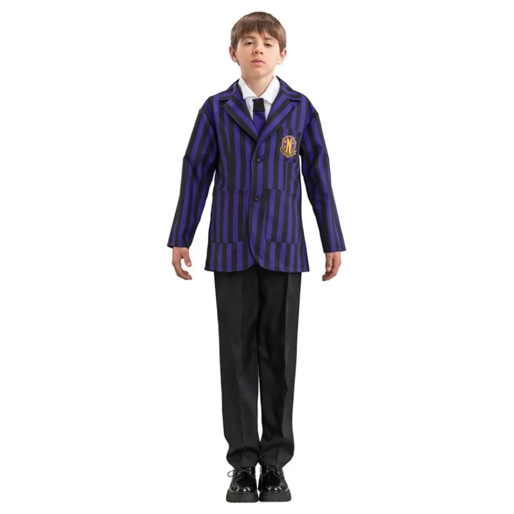 CHAKS Wednesday Skoleuniform Dreng Børnekostume - Udklædningskostumer|Kostumetema
