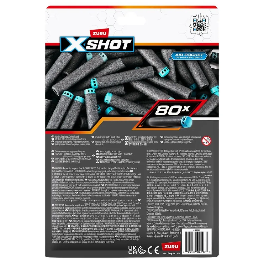 ZURU X-Shot Excel Refillpakke med Pile - Tilbehør|Spil & Leg