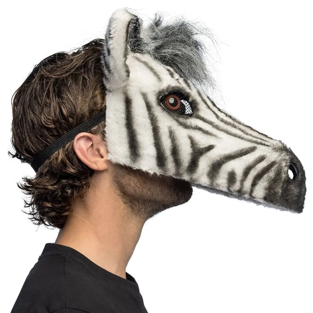 Boland Party Partners B.V. Zebra Halvmaske - Kostumetema|Masker